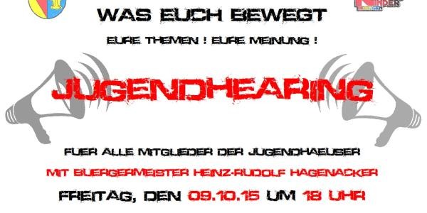 Einladung zum Jugendhearing in Teningen 2015
