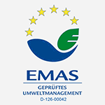 EMAS Logo - Link auf die Umwelterklärung Gemeinde Teningen